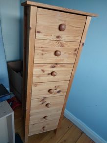 Pine Tall Boy / Chest of Drawers x 7