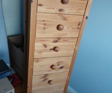 Pine Tall Boy / Chest of Drawers x 7
