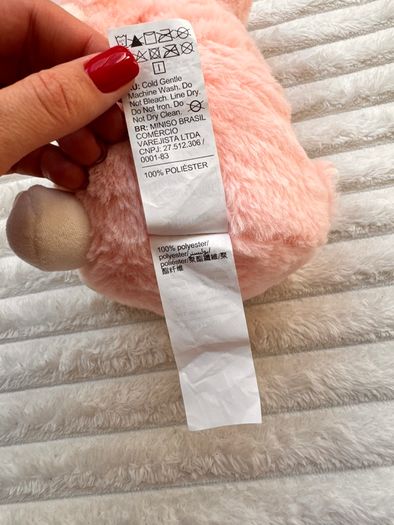 Miniso Pink Blossom Lamb Plush Yellow Flower Sheep approx. 27 cm. Used Please see photos