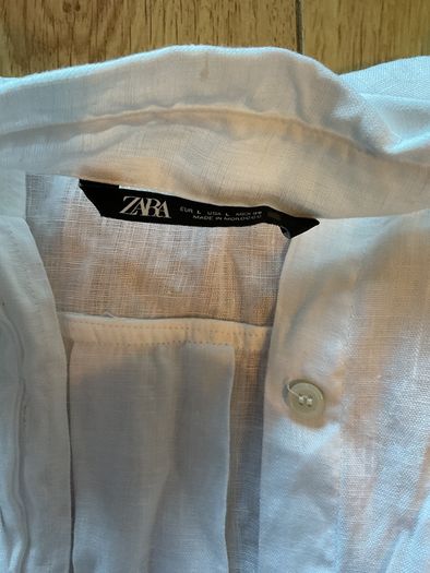 Ladies Zara Linen Shirt Size L