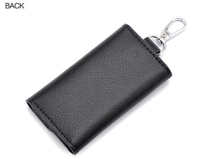 Leather Keychain Car Key Case Bag for Keys Organizer Money Card Holder Pouch