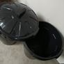 Pair of 80L Heavy Duty Black Plastic Bins with Lids Image 2
