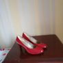 GABOR Ladies Red Patent High Heel Shoes  Size 5. Wow Red Shoes. Never worn..Box available NOW REDUCED TO 35.00. Image 6