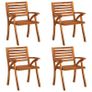 5 Piece Garden Dining Set Solid Acacia Wood Image 4