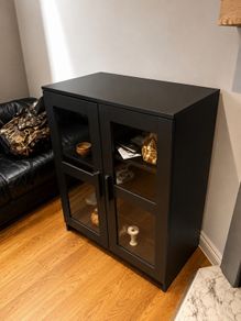 Black Glass Display Cabinet