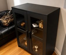 Black Glass Display Cabinet