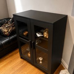 Black Glass Display Cabinet