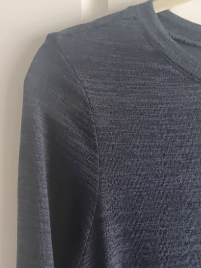 Atmosphere Navy long-sleeve knit textured dress