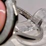 Queen Conch Shell Ring and  Stud Push Post Earring in Rhodium Overlay Sterling Silver Image 7