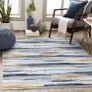 Rugs Living Room Large Artistic Modern Carpet Unique Area Rugs, Anti-skid Short Pile Carpets Room Mat for Bedroom Living Room 120 x 160 cm, stripe (FREE SHIPPING) Image 5