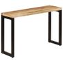 Console Table 120x35x76 cm Solid Mango Wood and Steel Image 2