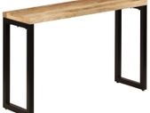 Console Table 120x35x76 cm Solid Mango Wood and Steel