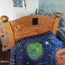 Rare Solid Wood Space Kid Bedroom Set Bed & Wardrobe Image 6