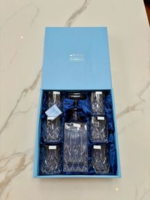 Newbridge Silverware 7-Piece Whiskey Decanter & Glass Set - Brand New