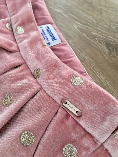 Mayoral velour shorts, 7-8y