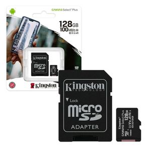 Kingston Micro SD  Memory Card 128GB Sd Card with Adaptor