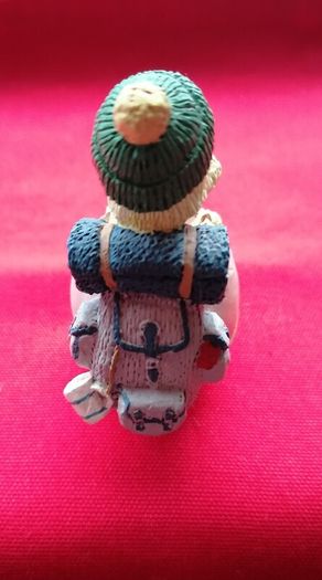 Resin Chicken Hillwalker/Hiker Vintage 1990s Eggbert Figurine