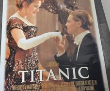 Titanic Poster Massive Cinema Original 1997 Stair Kiss HTF Rare Vintage