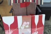 Old canvas and leather wall art all for 20 euro