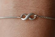 Vintage 925 Sterling Silver Infinity Symbol Bracelet