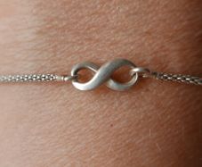Vintage 925 Sterling Silver Infinity Symbol Bracelet