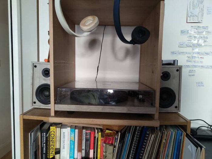 Record Player, Bluetooth, and Speakers - Crosley C62B-GY4