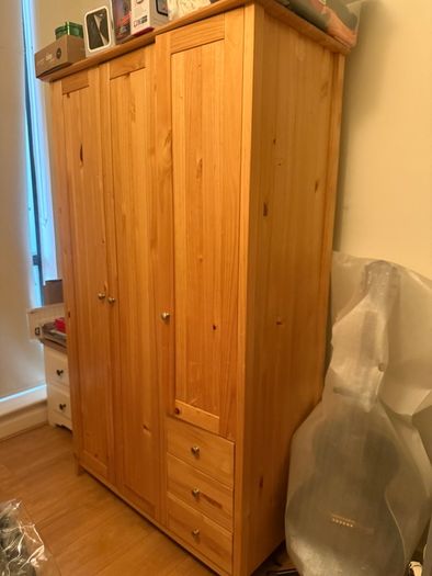 Wooden wardrobe