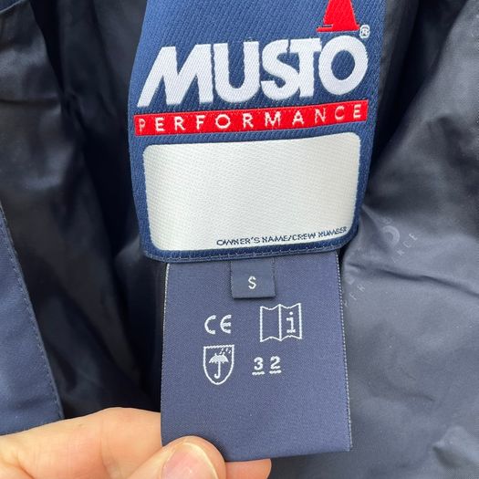 Musto Mens Blue Performance Salopettes Bib Trousers Breathable UK Size Small