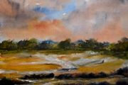 portmarnock beach watercolour
