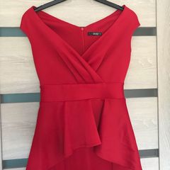 Maxi dark red dress, size 10