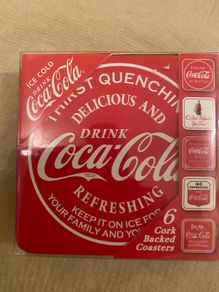 Coca Cola Cork Backed Coasters (6)