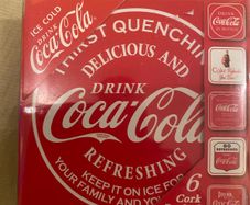 Coca Cola Cork Backed Coasters (6)