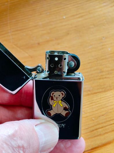 2000 Zippo Teddy Slim Brand New Never Used