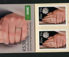 2007 Ireland Wedding (55c) Self-adhesive Commemorative Stamp Booklet Mint Never Hinged (MNH)