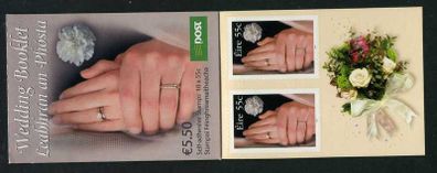 2007 Ireland Wedding (55c) Self-adhesive Commemorative Stamp Booklet Mint Never Hinged (MNH)