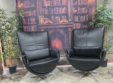 2 leather swivel