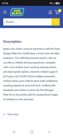 Electric ride on