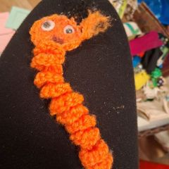 worry worm bookmark