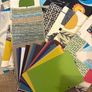 fabric from fabric books and colour cards Image 2