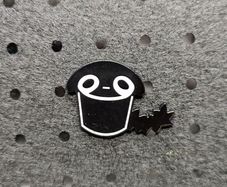 Cute cat enamel pin