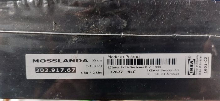 Black picture shelf 55cm -  Brand new