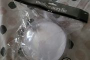 Acrylic bauble for crafting 15cm Christmas decoration NEW