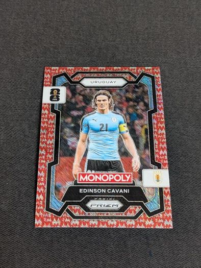Monopoly Prizm Fifa World Cup 2026 Edinson Cavani Red Big Money Shimmer - 044/100