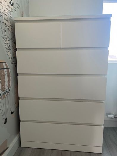 Ikea Malm chest of 6 drawers