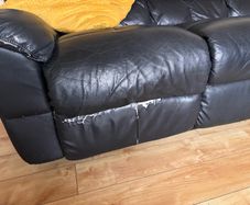 sofa 3 seater leather recliner
