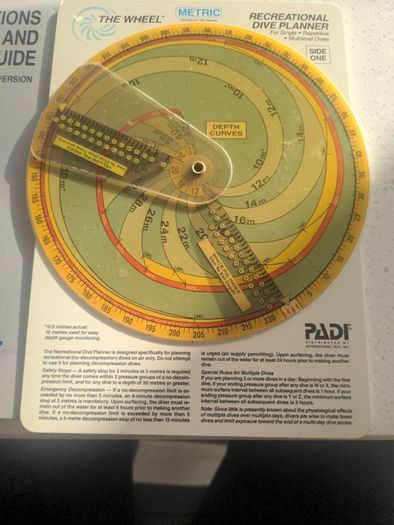 PADI Dive planner
