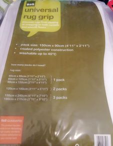 B&Q Universal Rug Grip, New In Packaging