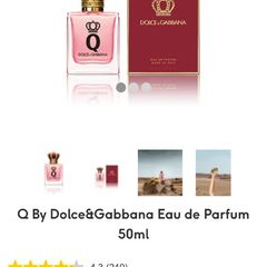D&G Q 50ml parfum for her