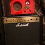 Fender Greta guitar amp, Marshall MG30fx amp/cab with 10" Celestion Creamback speaker and Mooer GE100 multi fx pedal Image 8