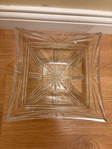 2 x Marquis by Waterford crystal square 10 inch low Bowl